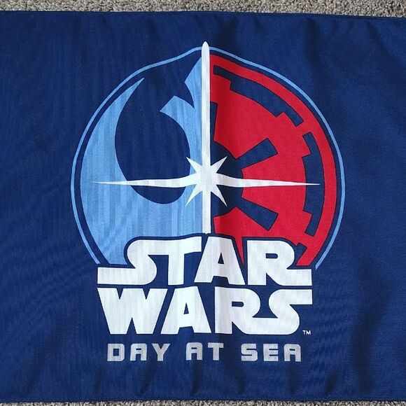 Disney Cruise‎ Line Star Wars Day At Sea Blue Banner - Picture 1 of 5